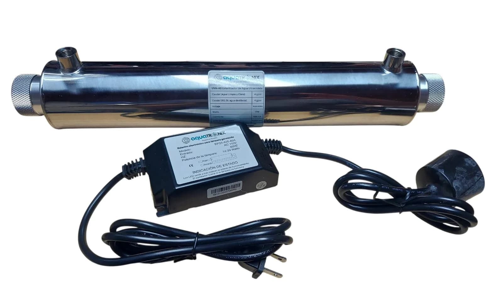 LAMPARA ULTRAVIOLETA COMPLETA 8GPM