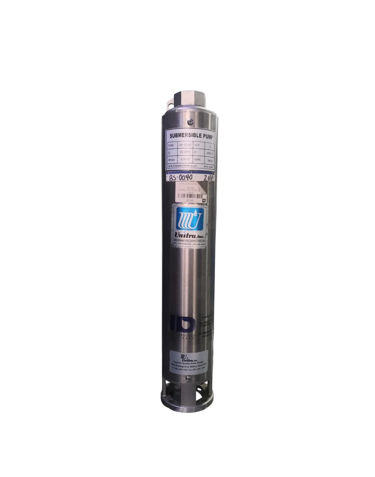 UNITRA 2.0HP 10GPM, 20STG UP1020