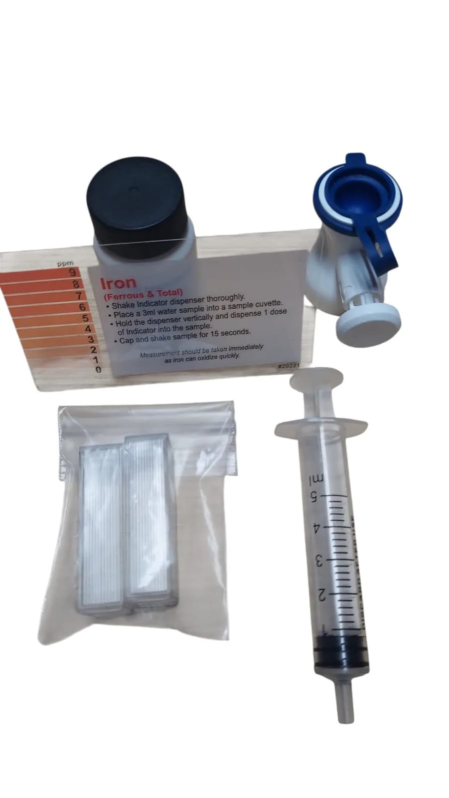 TEST KIT HIERRO 0-9PPM T10490