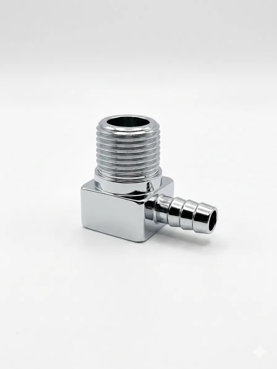 CODO INSERCION CROMADO 1/4"