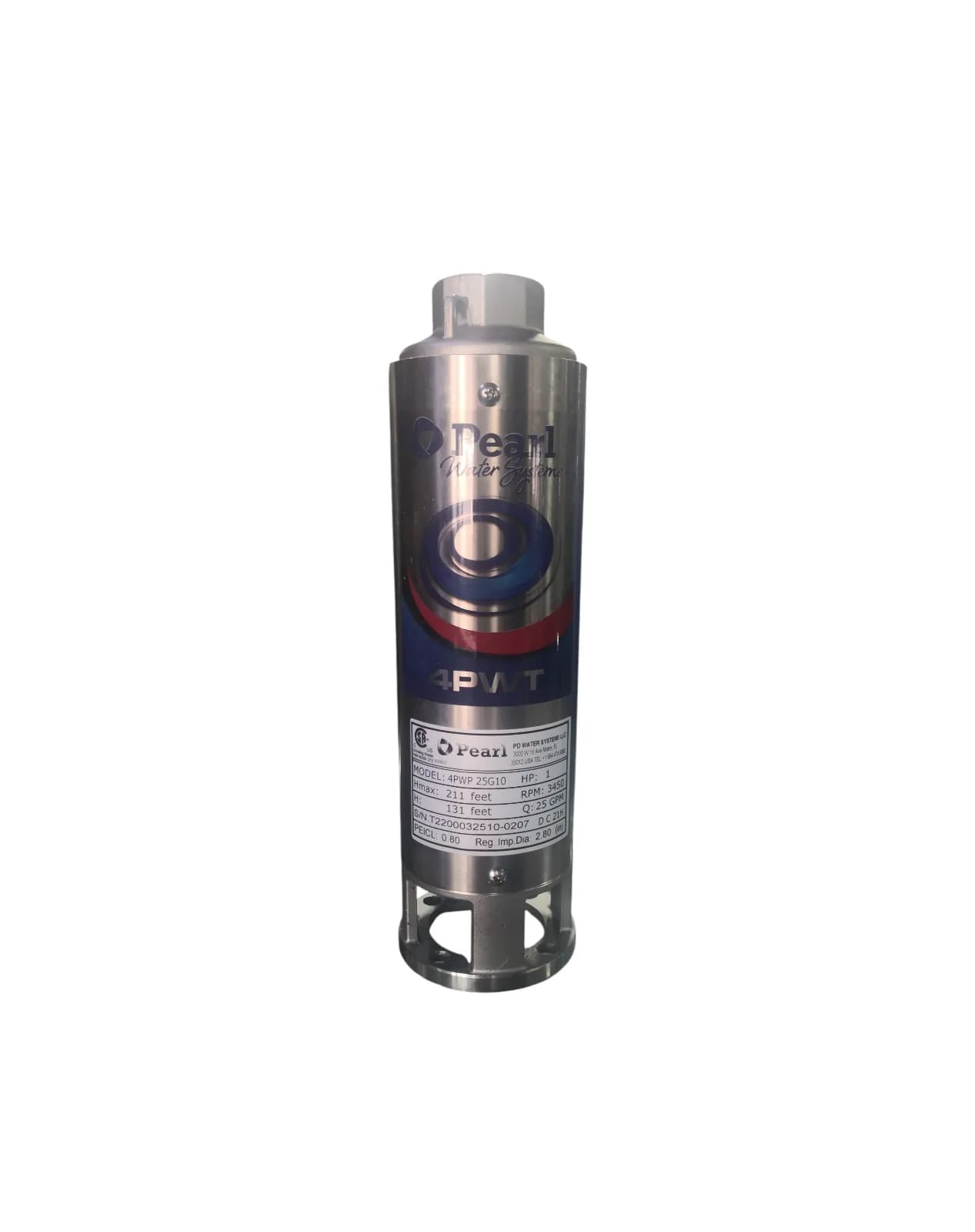 BOMBA SUMERGIBLE PEARL 1HP 25G10