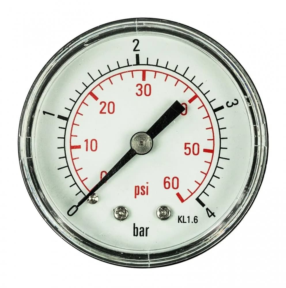 MANOMETRO DE 0-30 PSI PLASTICO
