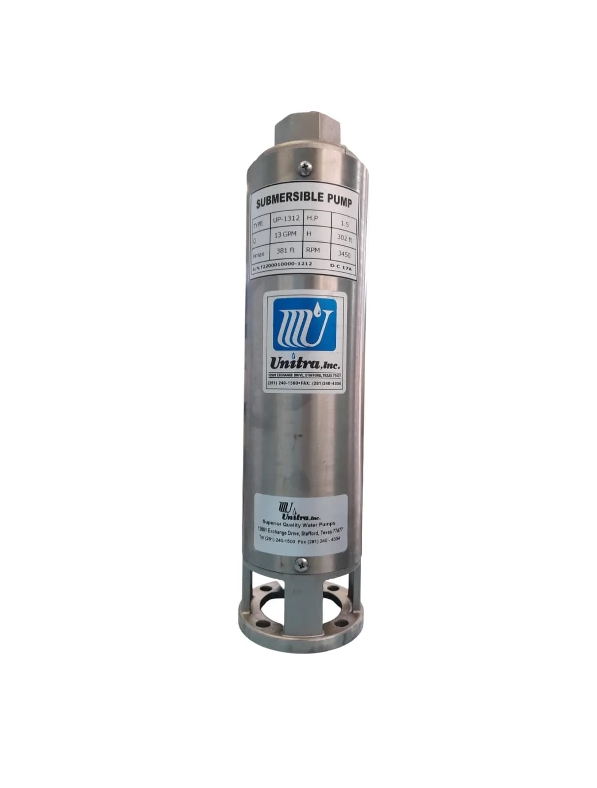 UNITRA 1.5HP, 13GPM, 12STG UP1312