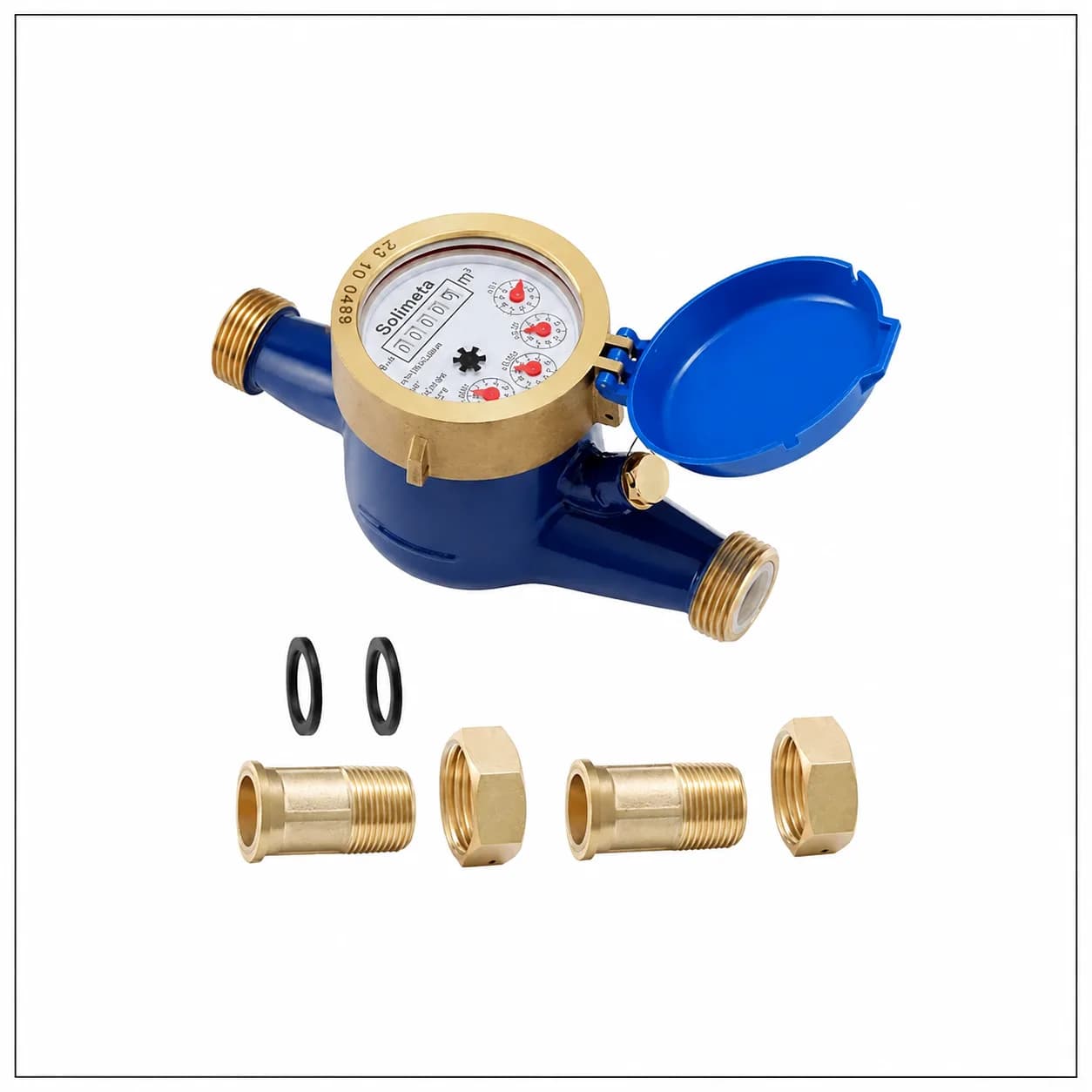 MEDIDOR AGUA B-METER 3/4 CON ACOPLES